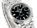 PPM Factory Rolex DD 2836/3255 Movement SS President Band Black Face Watch